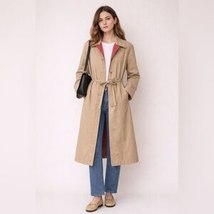 Vintage Belted Trench The Kangaroo Coat By Misty Harbor Mariner III